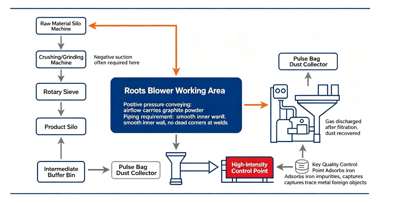 roots blower in Anode lines